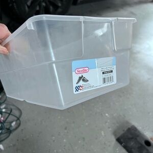 Lot Set of 10 Sterilite Clear Storage Bin without lids ALL 10 Like New